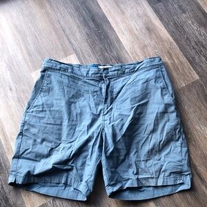 Old Navy Blue Slim Men's Flat Front Shorts Size Large